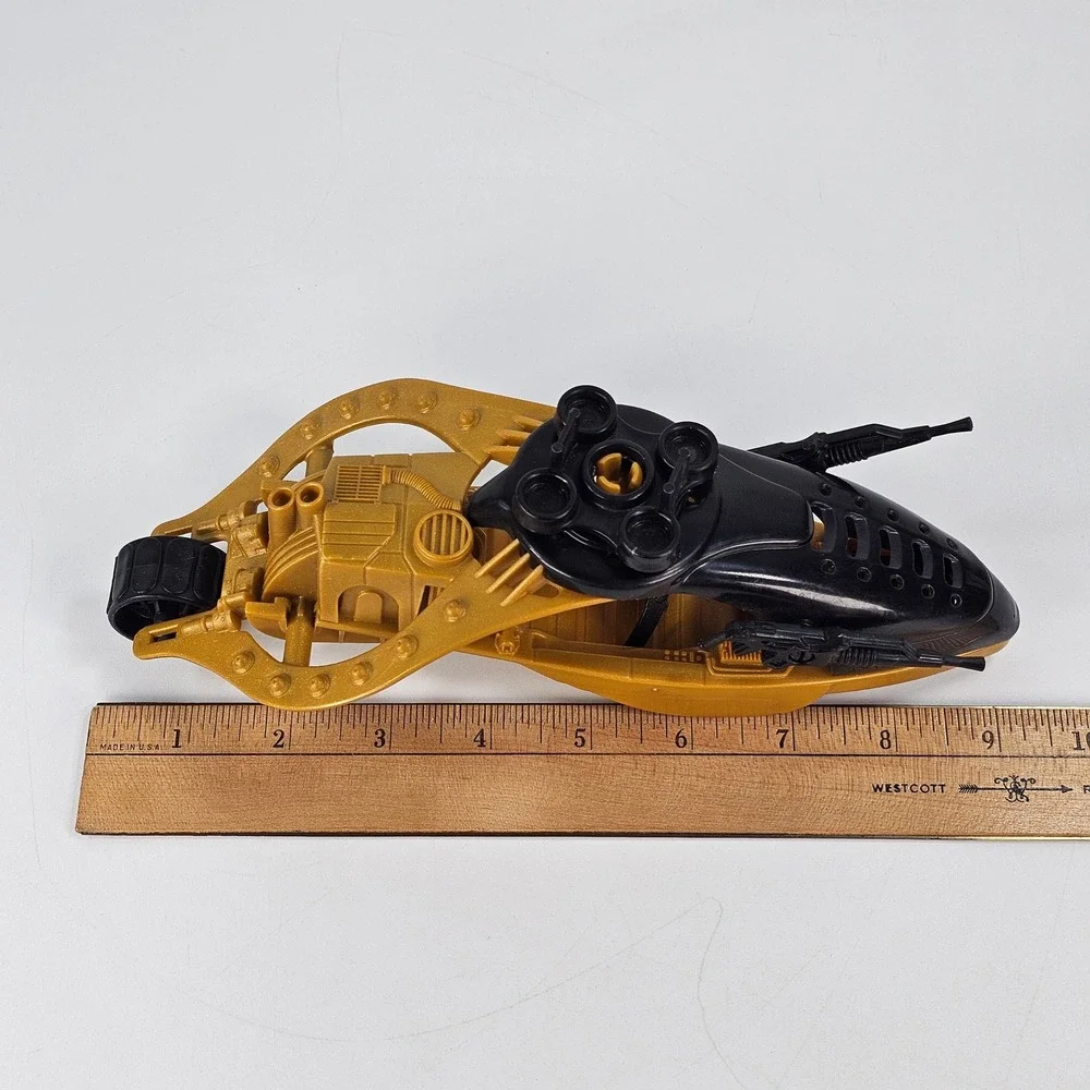 Vintage 1989 Hasbro GI Joe Darklon's Gold Black Vehicle
